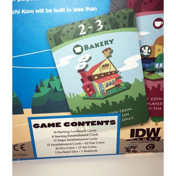 MACHI KORO - City Building, Dice Rolling, Card Game - New, Unplayed IDW Version - Picture 4 of 6